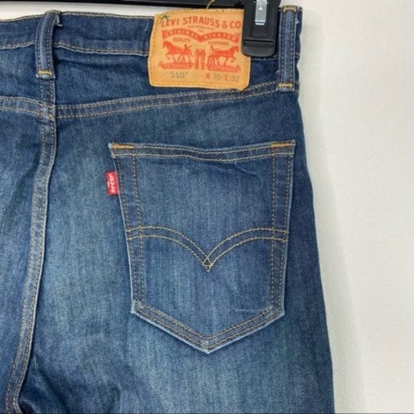Levi’s Men’s Blue 510 Straight Jeans Size W30 L32 - Picture 5 of 5